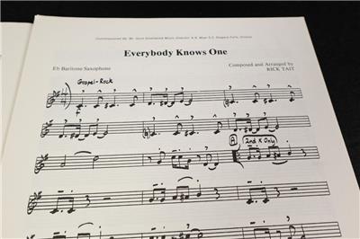 Everybody Knows One Sheet Music Score Book Rick Tait Jazz Up Front Belwin