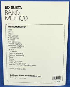 Ed Sueta Band Method Drums Book 1 Percussion Music Instruction