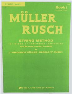 Muller Rusch String Method Instruction Book For String Bass Book 1 51SB