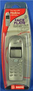 GE Sanyo Nokia 5100 Cellphone Face Plate w/ Buttons GES-TELNO6F6 Pewter NOS