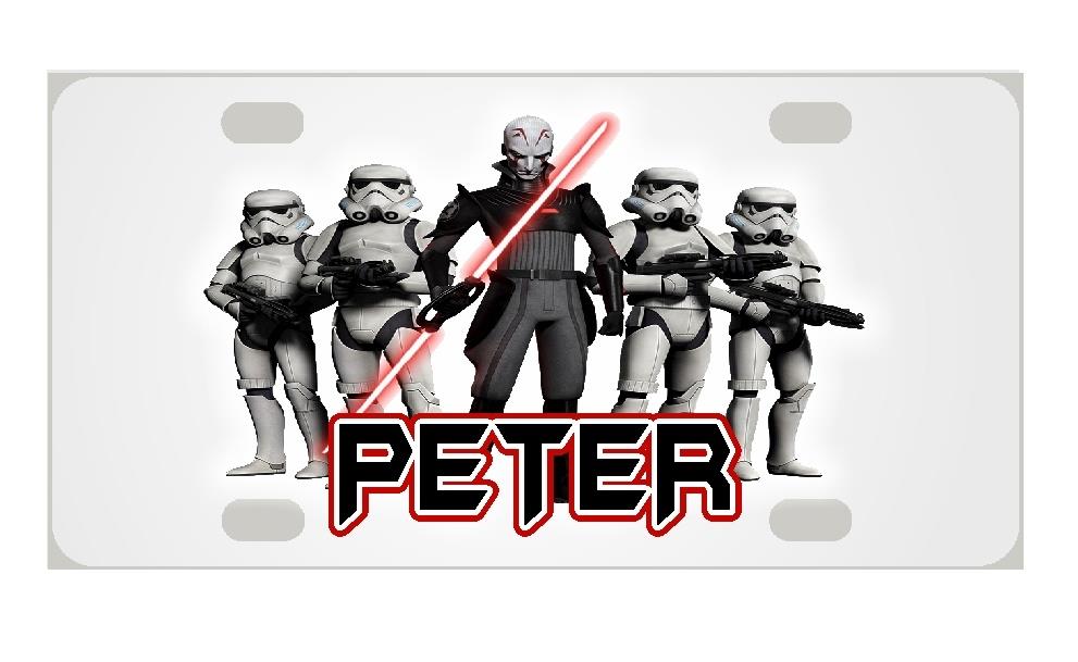 STORM TROOPERS STAR WARS MINI LICENSE PLATE Any Name Personalized Kids Bicycles
