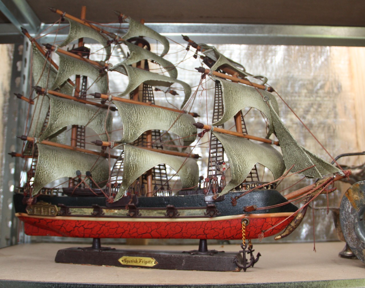 SPANISH FRIGATE OLD SAILING SHIP MODEL SHIP | eBay