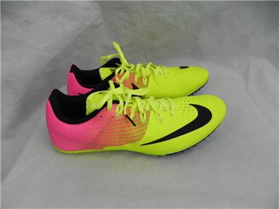 nike yellow and pink spikes