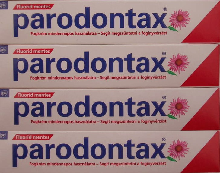 paradontax fluoride free toothpaste 4 bleeding gums - 4 pack