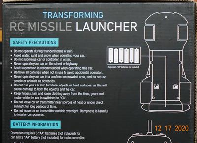 sharper image missile launcher