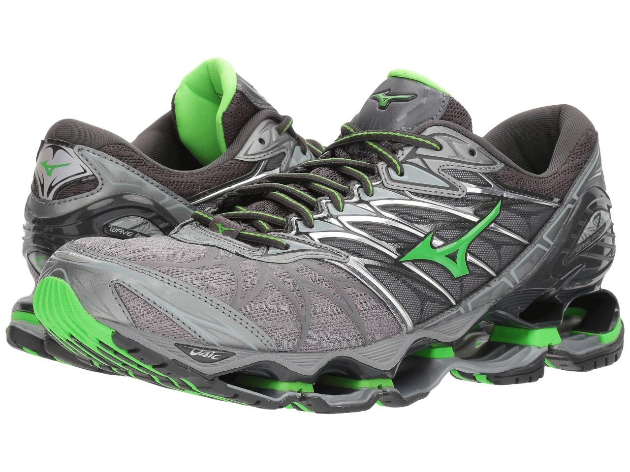New Men's Mizuno Wave Prophecy 7 Running Shoes Size 9 - Silver/Green Last Pair | eBay