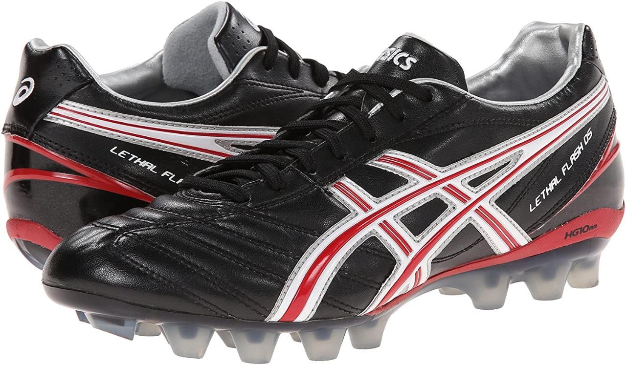 New Men's Asics Lethal Flash DS Soccer Cleats Size US 10-13 Black Blue P109Y | eBay