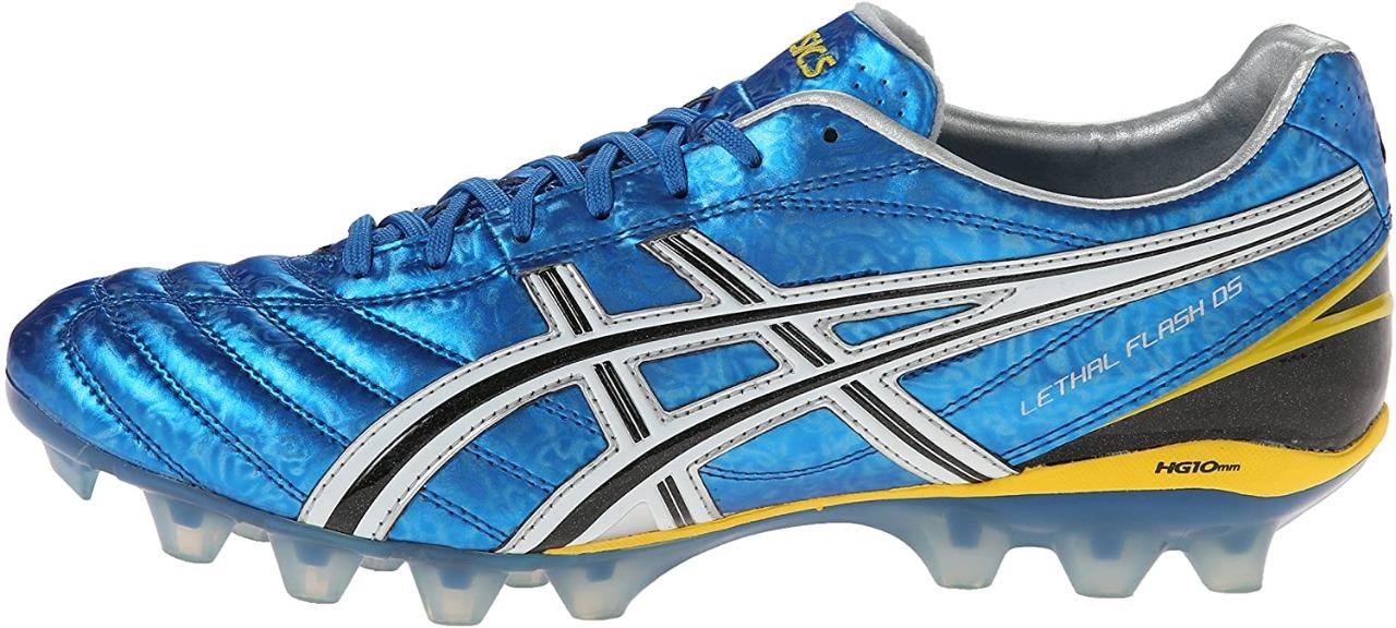 New Men's Asics Lethal Flash DS Soccer Cleats Size US 10-13 Black Blue P109Y | eBay