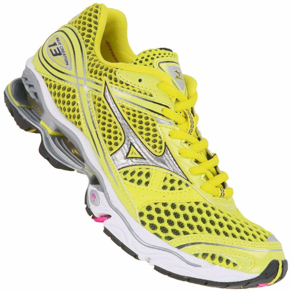 New Mizuno Wave Creation 13 Women's Running Shoes Size 6 Yellow 8KN ...