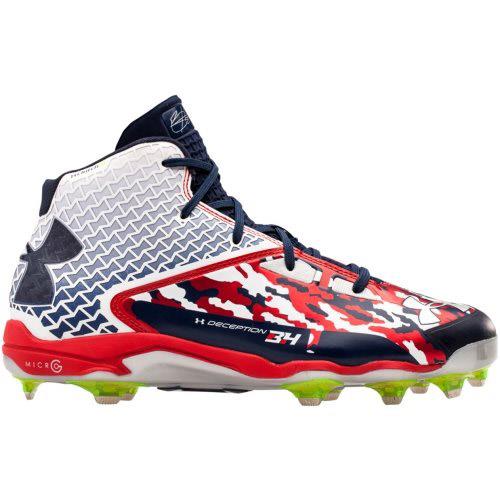 under armour blur cleats red