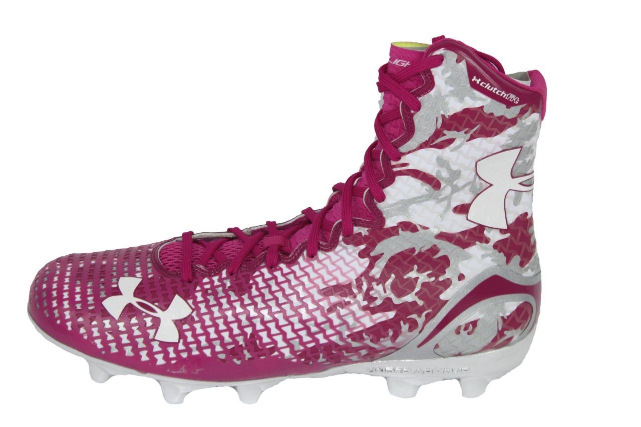 grey and pink soccer cleats