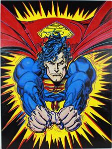 スティーブ・カウフマン　Steve Kaufman　モンロー　ばら売り可 Steve Kaufman Superman -Blue Shield - Limited Edition Signed