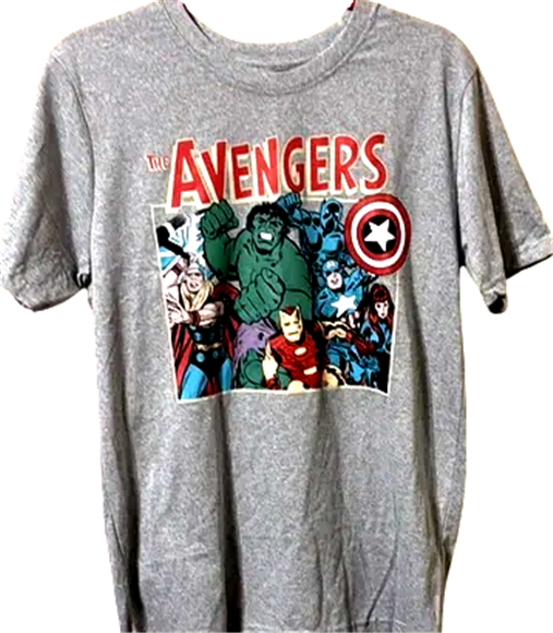 MARVEL AVENGERS Licensed UNISEX ADULT T-SHIRT Hero Character Group [M OR L] NEW