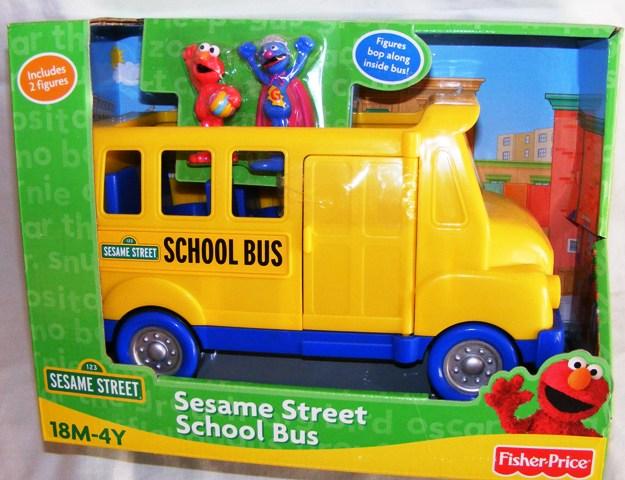 Sesame Street SCHOOL BUS + Super Grover & Elmo Figures FISHER PRICE | eBay