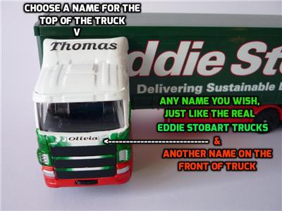 personalised eddie stobart model trucks