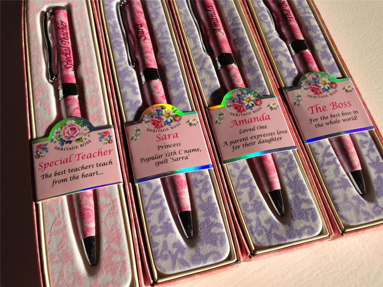 Personalised Ladies Name Pens Boxed-Lorraine//Louise//Lucy//Lynn//Margaret//Maria//Pat
