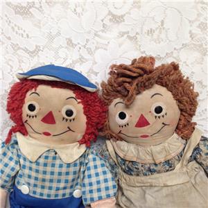 Rare, 1947 Johnny Gruelle Own Raggedy Ann and Andy Dolls | eBay