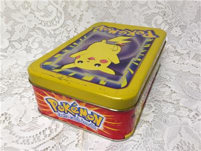 1995, Rare, Topps Nintendo, Pokemon Tin Trading Card Collection Box