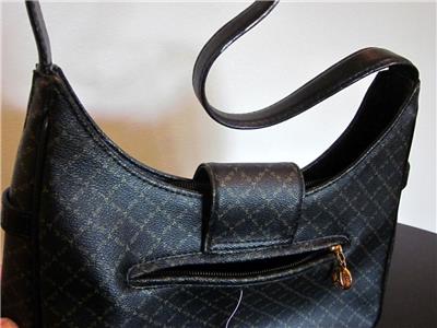 Sac à Bandoulière Vintage La Tour Eiffel Paris – Cuir Marron Motif Diamant – Neuf Avec étiquettes