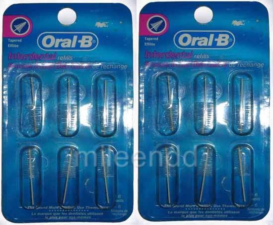 ORAL-B INTERDENTAL REFILLS 2 X 6S TAPERED REFILLS BRUSH | eBay