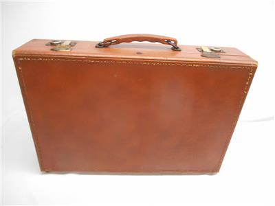 faux leather luggage