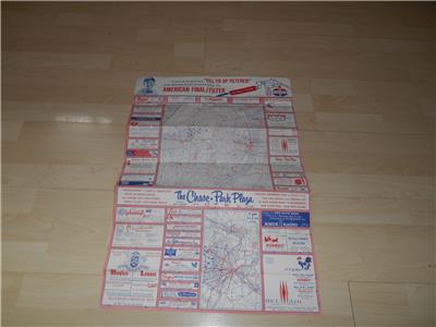 Old Vtg 1950 ST. LOUIS MISSOURI TEMPO MAP GUIDE Folding road Street Advertising | eBay
