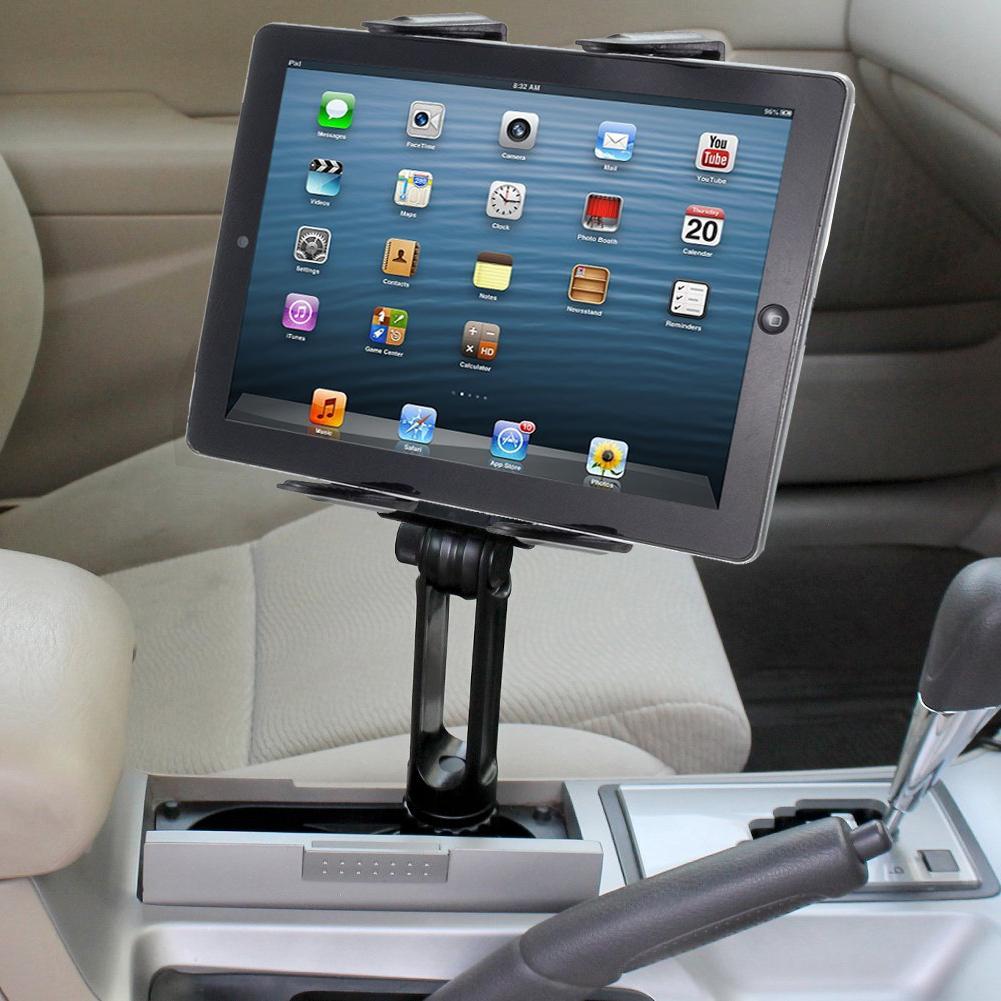 LONG ARM Car Cup Holder TRIPOD Mount FOR APPLE iPad AIR PRO 12.9 ...