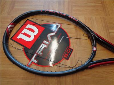 NEW Wilson Triad Hammer 5.0 110 head 4 3/8 grip Tennis Racquet | eBay