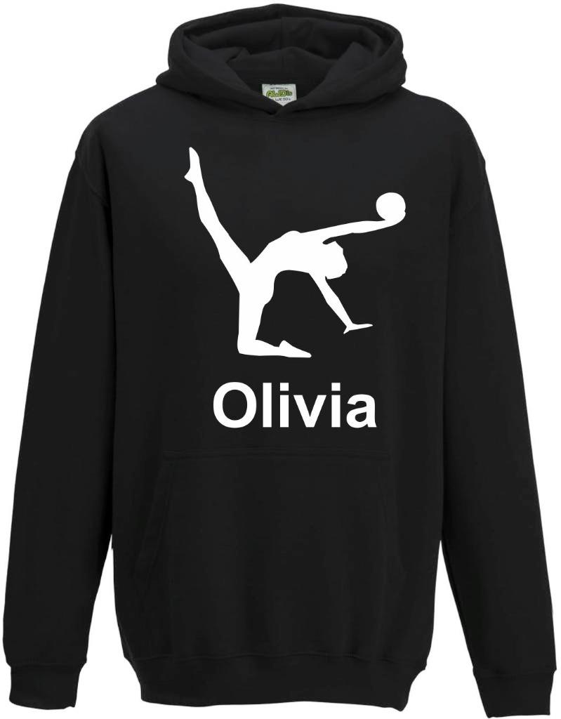 Kids Boys Girls Childs Personalised Gymnastics Hoody Hoodie Hooded Sweatshirt s3 - Picture 7 of 17