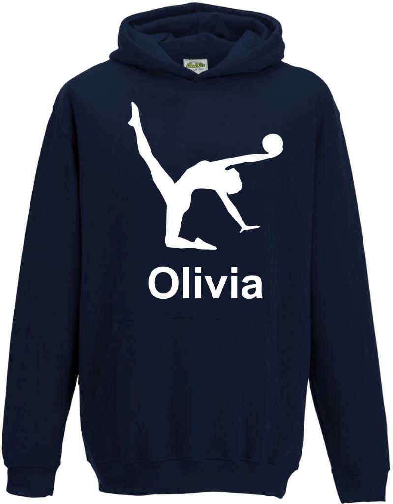 Kids Boys Girls Childs Personalised Gymnastics Hoody Hoodie Hooded Sweatshirt s3 - Picture 9 of 17