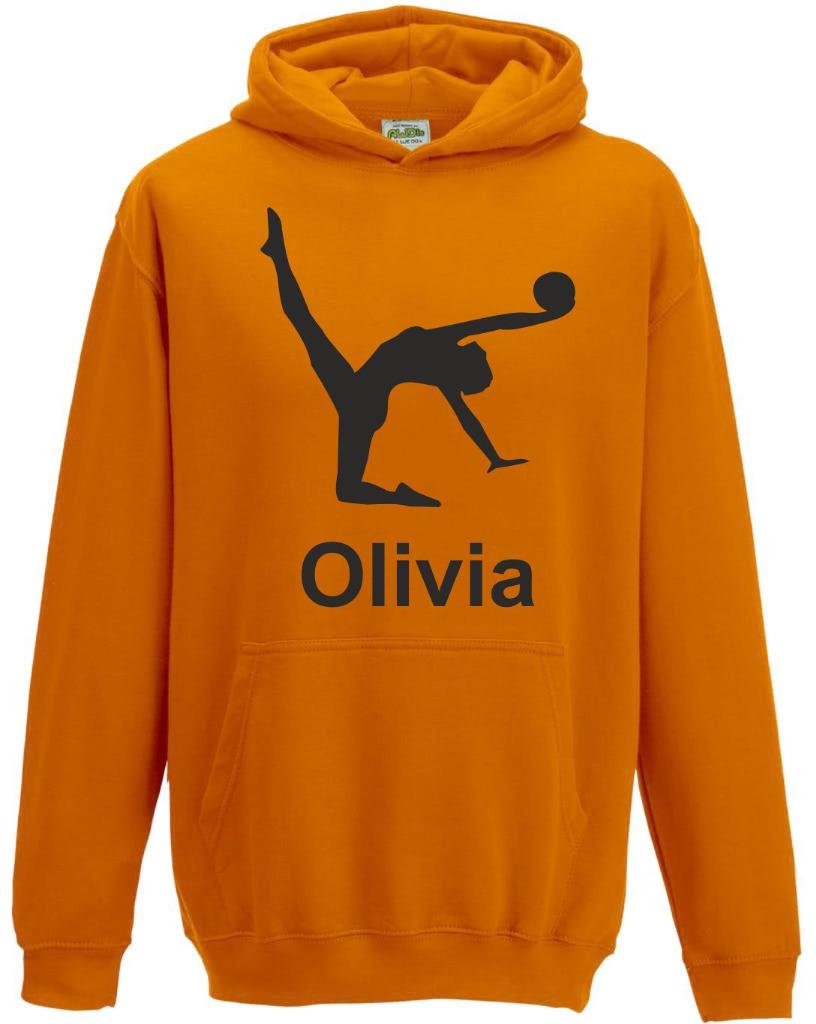 Kids Boys Girls Childs Personalised Gymnastics Hoody Hoodie Hooded Sweatshirt s3 - Picture 10 of 17