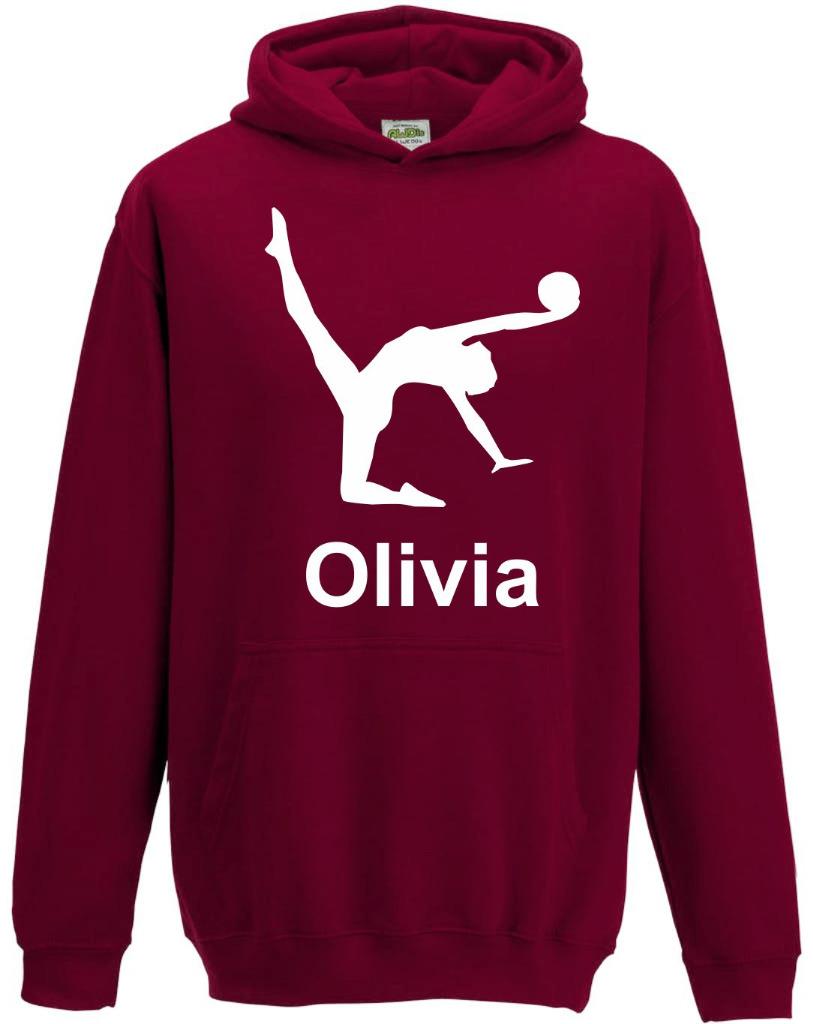 Kids Boys Girls Childs Personalised Gymnastics Hoody Hoodie Hooded Sweatshirt s3 - Picture 13 of 17