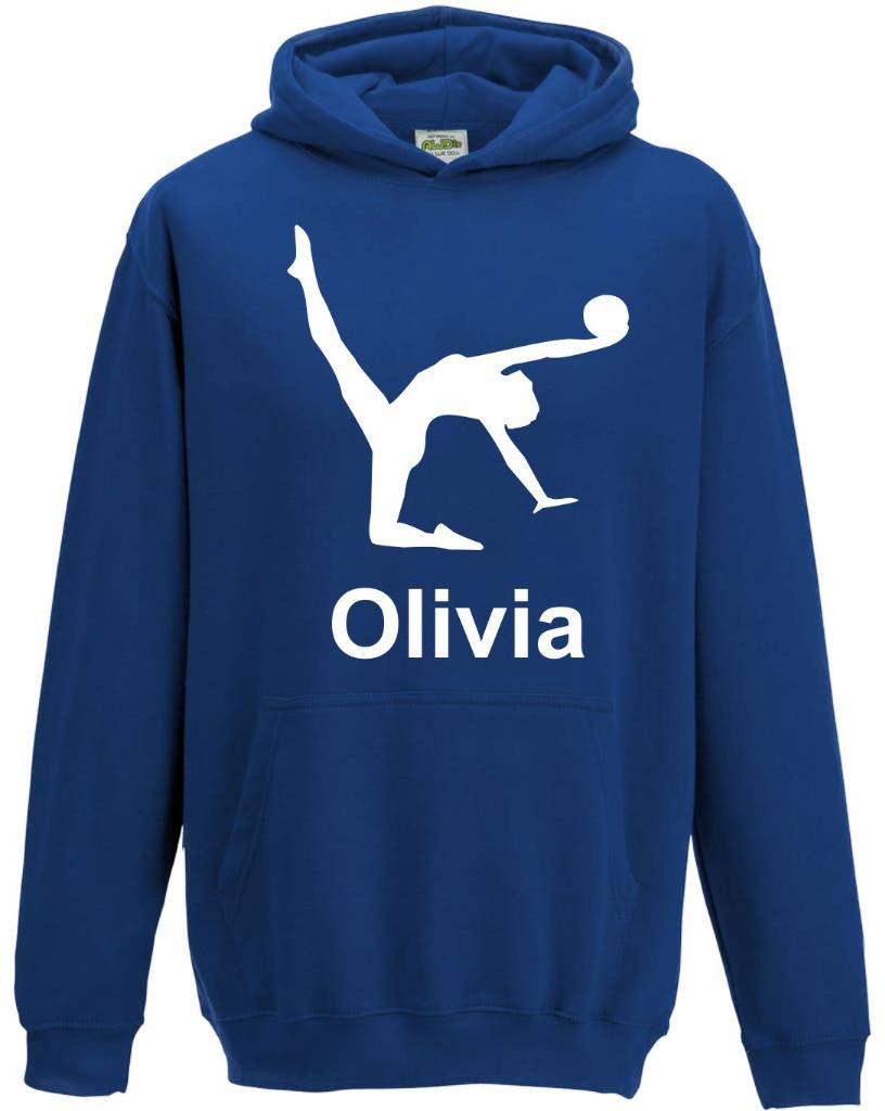 Kids Boys Girls Childs Personalised Gymnastics Hoody Hoodie Hooded Sweatshirt s3 - Picture 14 of 17
