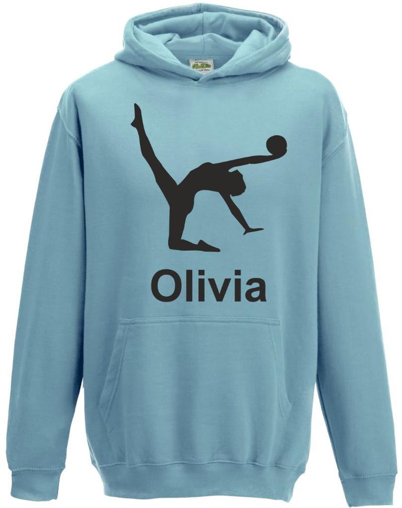 Kids Boys Girls Childs Personalised Gymnastics Hoody Hoodie Hooded Sweatshirt s3 - Picture 16 of 17