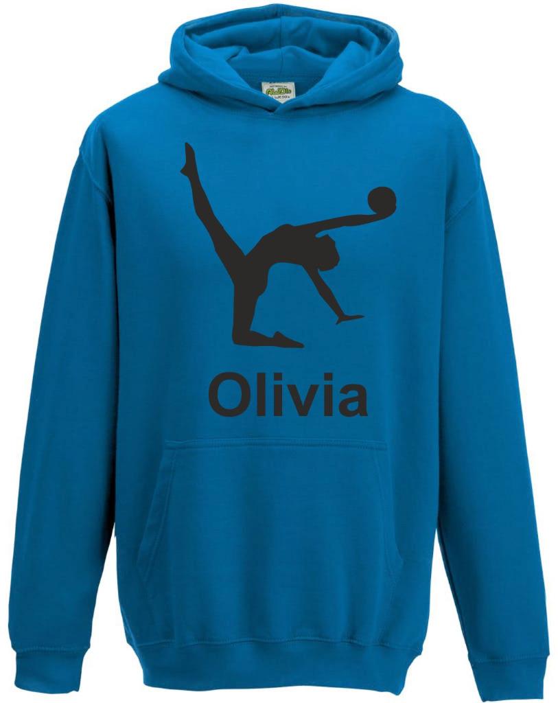 Kids Boys Girls Childs Personalised Gymnastics Hoody Hoodie Hooded Sweatshirt s3 - Picture 15 of 17