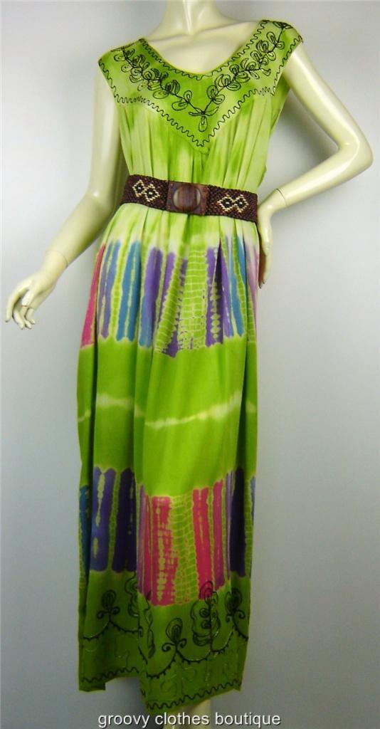 Plus Size Tie Dye FESTIVAL Beachwear Boho Maxi Dress 18 - 30 Au | eBay