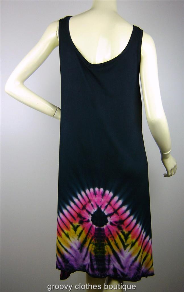 FESTIVAL - Plus Size Tie Dye Beachwear Uneven Hem Top/dress Sz 16 - 20 ...