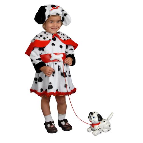 Cute Toddler Deluxe Dalmatian Dog Dress Girls Halloween Costume Brand New