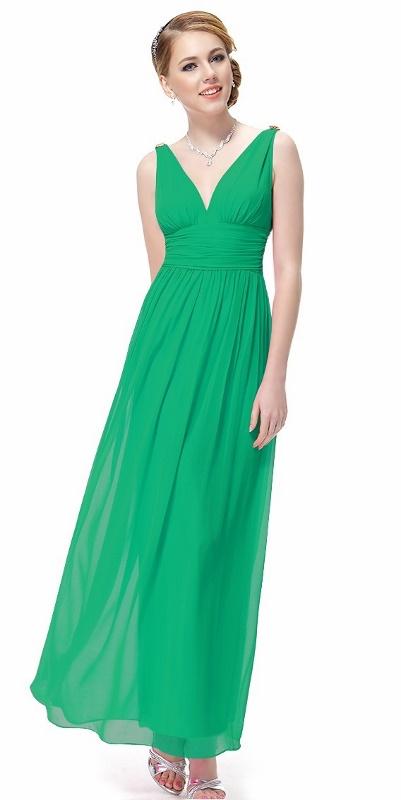 BNWT GRECIAN Emerald Green Jewel Chiffon Evening Occasion Bridesmaid ...