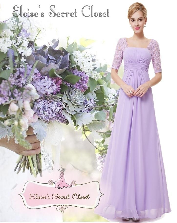 BNWT PENNY 20's Gatsby Lilac Lace Maxi Prom Bridesmaid Cruise Dress UK ...