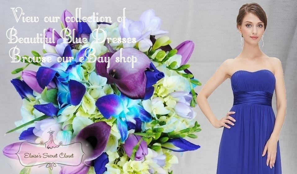 CASSIE Royal Sapphire Blue Lace Bridesmaid Knee Length Prom Dress UK ...
