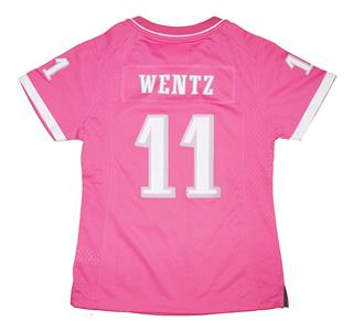 girls pink eagles jersey