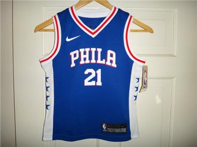 Preschool 4-7 Nike Joel Embiid #21 Philadelphia 76ers Royal Blue Replica Jersey | eBay
