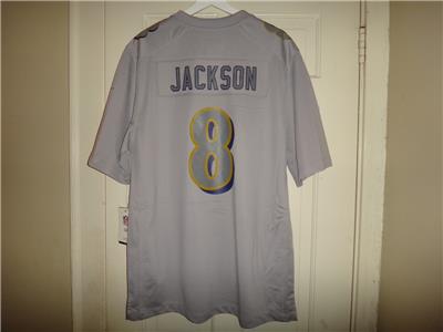 Men's Lamar Jackson #8 Baltimore Ravens NFL Nike Gray Atmosphere