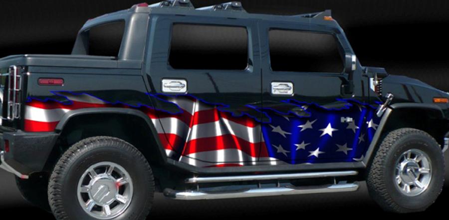 AMERICAN FLAG Auto Vinyl Graphic Car Truck Graphics SUV | eBay