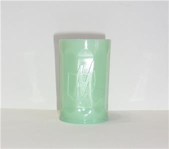 Mosser Glass Co. Logo Jadeite Jade Green Souvenir Shot Glass