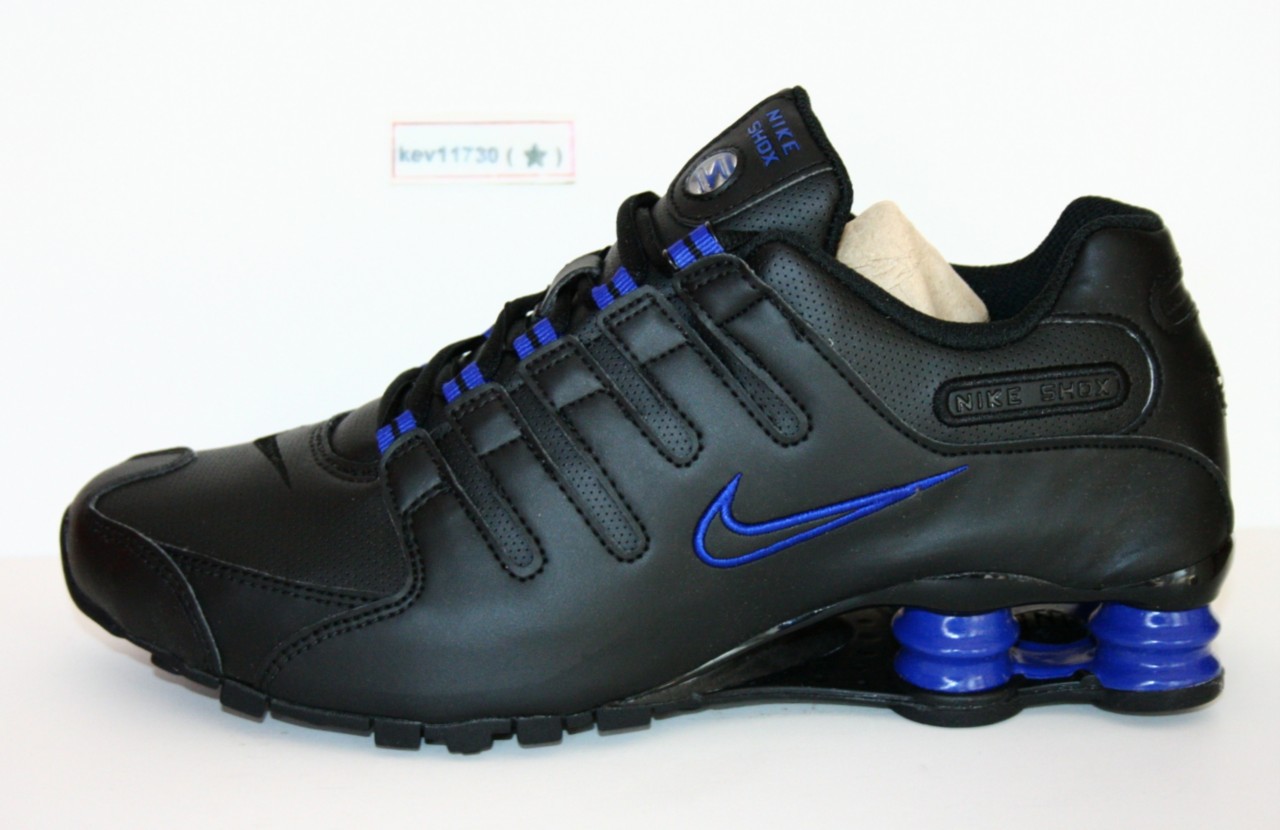 AUTHENTIC Nike Shox NZ Black Turbo Drenched Blue men sz | eBay