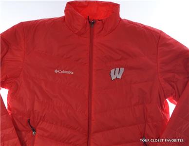 Columbia Mens Wisconsin Badgers Collegiate Ascender Softshell Jacket S-M-L-XL