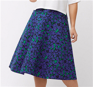 LANE BRYANT Burnout Crinkle Circle Skirt Women Plus 18//20 26//28 Mint Green 2x 4x