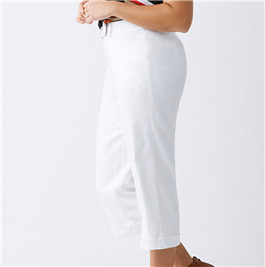 lane bryant white linen pants